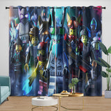 Load image into Gallery viewer, Game Pattren Roblox Curtains Blackout Window Drapes Room Decoration