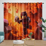 Load image into Gallery viewer, Game Pattren Roblox Curtains Blackout Window Drapes Room Decoration