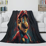 Carica l'immagine nel visualizzatore Galleria, Game Super Mario Blanket Flannel Throw Kids Room Decoration