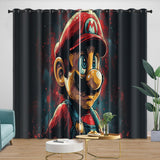 Load image into Gallery viewer, Game Super Mario Curtains Blackout Kids Room Window Drapes