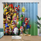 Load image into Gallery viewer, Game Super Mario Curtains Blackout Kids Room Window Drapes