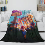 Charger l'image dans la visionneuse de la galerie, Game Super Mario Pattern Blanket Flannel Throw Kids Room Decoration