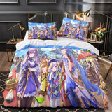 Load image into Gallery viewer, Genshin Impact Bedding Set Pattern Quilt Duvet Cover Without Filler