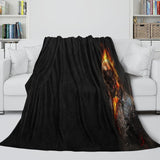Charger l'image dans la visionneuse de la galerie, Ghost Rider Blanket Pattern Flannel Kids Room Throw