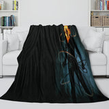Charger l'image dans la visionneuse de la galerie, Ghost Rider Blanket Pattern Flannel Kids Room Throw
