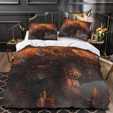 Carica l'immagine nel visualizzatore Galleria, Godzilla Duvet Cover Pattern Bedding Set Without Filler