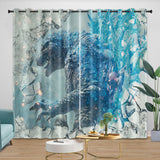 Carica l&#39;immagine nel visualizzatore Galleria, Godzilla Minus One Curtains Blackout Window Drapes