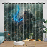 Carica l&#39;immagine nel visualizzatore Galleria, Godzilla Minus One Curtains Blackout Window Drapes