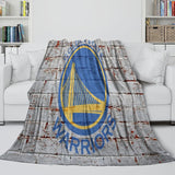 Carica l&#39;immagine nel visualizzatore Galleria, Golden State Warriors Blanket Flannel Fleece Throw Room Decoration
