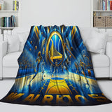 Carica l&#39;immagine nel visualizzatore Galleria, Golden State Warriors Blanket Flannel Fleece Throw Room Decoration