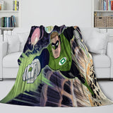 Charger l'image dans la visionneuse de la galerie, Green Lantern Blanket Flannel Throw Kids Room Decoration