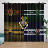 Load image into Gallery viewer, Harry Potter Curtains College Badge Blackout Window Drapes