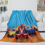 Carica l&#39;immagine nel visualizzatore Galleria, Hot Wheels Blanket Flannel Kids Throw Room Decoration