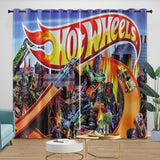 Load image into Gallery viewer, Hot Wheels Curtains Blackout Window Drapes Kids Room Decoration
