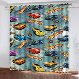 Load image into Gallery viewer, Hot Wheels Curtains Pattern Blackout Window Drapes
