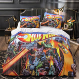 Carica l'immagine nel visualizzatore Galleria, Hot Wheels Duvet Cover Pattern Bedding Set Without Filler