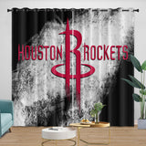 Carica l&#39;immagine nel visualizzatore Galleria, Houston Rockets Curtains Blackout Window Drapes Room Decoration