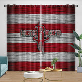 Carica l&#39;immagine nel visualizzatore Galleria, Houston Rockets Curtains Blackout Window Drapes Room Decoration