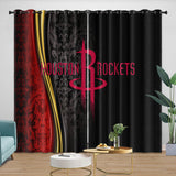 Carica l&#39;immagine nel visualizzatore Galleria, Houston Rockets Curtains Blackout Window Drapes Room Decoration