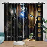 Charger l&#39;image dans la visionneuse de la galerie, Iron Man Curtains Blackout Window Drapes Room Decoration