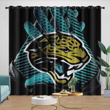 Laden Sie das Bild in den Galerie-Viewer, Jacksonville Jaguars Vorhänge Verdunkelungsvorhänge Raumdekoration