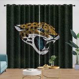 Laden Sie das Bild in den Galerie-Viewer, Jacksonville Jaguars Vorhänge Verdunkelungsvorhänge Raumdekoration