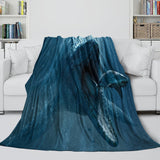 Carica l&#39;immagine nel visualizzatore Galleria, Jurassic World Blanket Flannel Dinosaur Throw Room Decoration