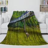 Carica l&#39;immagine nel visualizzatore Galleria, Jurassic World Blanket Flannel Dinosaur Throw Room Decoration