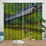 Carica l'immagine nel visualizzatore Galleria, Jurassic World Curtains Blackout Window Drapes Room Decoration