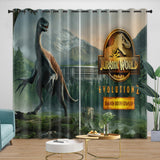 Carica l'immagine nel visualizzatore Galleria, Jurassic World Curtains Dinosaur  Blackout Window Drapes Room Decoration