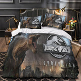 Laden Sie das Bild in den Galerie-Viewer, Jurassic World Duvet Cover Dinosaur Pattern Bedding Set Without Filler