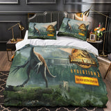 Laden Sie das Bild in den Galerie-Viewer, Jurassic World Duvet Cover Dinosaur Pattern Bedding Set Without Filler
