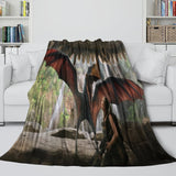 Load image into Gallery viewer, Jurassic World Rebirth Blanket Flannel Throw Room Decoration
