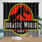 Carica l&#39;immagine nel visualizzatore Galleria, Jurassic World Rebirth Curtains Blackout Window Drapes Room Decoration