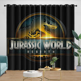 Carica l&#39;immagine nel visualizzatore Galleria, Jurassic World Rebirth Curtains Blackout Window Drapes Room Decoration