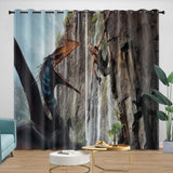 Carica l&#39;immagine nel visualizzatore Galleria, Jurassic World Rebirth Curtains Dinosaur Blackout Window Drapes