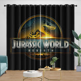 Carica l&#39;immagine nel visualizzatore Galleria, Jurassic World Rebirth Curtains Dinosaur Blackout Window Drapes