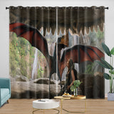 Carica l&#39;immagine nel visualizzatore Galleria, Jurassic World Rebirth Curtains Dinosaur Blackout Window Drapes