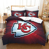 Load image into Gallery viewer, Kansas City Chiefs Duvet Cover Kids Room Bedding Set Without Filler