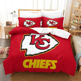 Load image into Gallery viewer, Kansas City Chiefs Duvet Cover Kids Room Bedding Set Without Filler