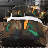 Load image into Gallery viewer, Kids Minecraft Duvet Cover Pattern Bedding Set Without Filler