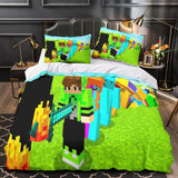 Load image into Gallery viewer, Kids Minecraft Duvet Cover Pattern Bedding Set Without Filler