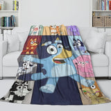 Laden Sie das Bild in den Galerie-Viewer, Kids Room Decoration Bluey Blanket Printed Flannel Throw