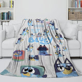 Laden Sie das Bild in den Galerie-Viewer, Kids Room Decoration Bluey Blanket Printed Flannel Throw