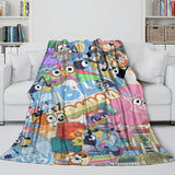 Laden Sie das Bild in den Galerie-Viewer, Kids Room Decoration Bluey Blanket Printed Flannel Throw
