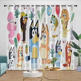 Load image into Gallery viewer, Kids Room Decoration Bluey Curtains Pattern Blackout Window Drapes