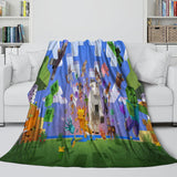 Carica l&#39;immagine nel visualizzatore Galleria, Kids Room Game Minecraft Blanket Flannel Pattern Throw
