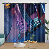 Carica l'immagine nel visualizzatore Galleria, Kids Room Hot Wheels Curtains Blackout Window Drapes