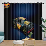 Carica l'immagine nel visualizzatore Galleria, Kids Room Hot Wheels Curtains Blackout Window Drapes