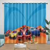 Carica l'immagine nel visualizzatore Galleria, Kids Room Hot Wheels Curtains Blackout Window Drapes